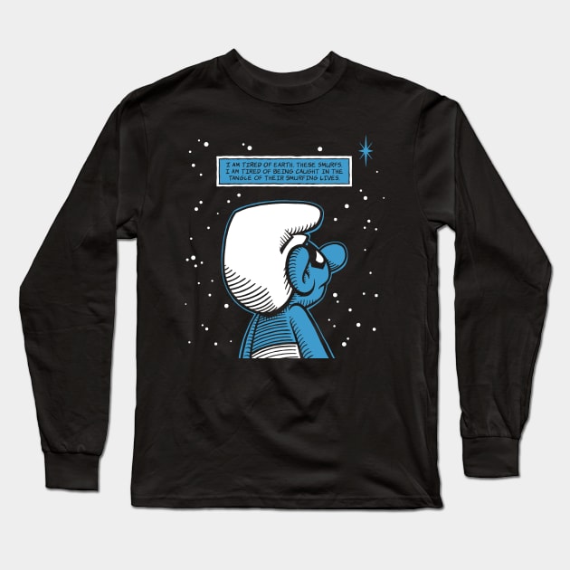 Doctor Smurf-hattan Long Sleeve T-Shirt by DCLawrenceUK